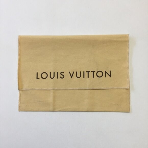 Louis Vuitton Dust Bag 9.5 x 6.5 in Long Wallet 100% Cotton Yellow Made in India - Picture 1 of 11